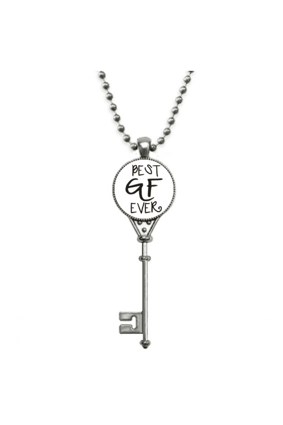 best bf ever valentine's day love pendant vintage necklsilver key jewelry