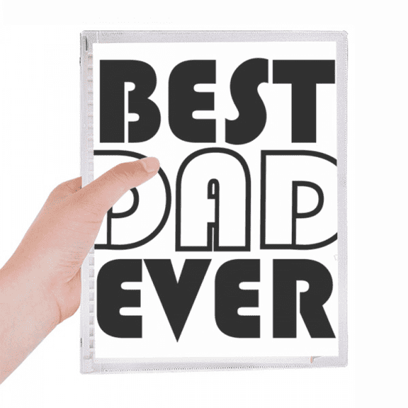best dad ever quote father's day notebook loose diary refillable journal statiry