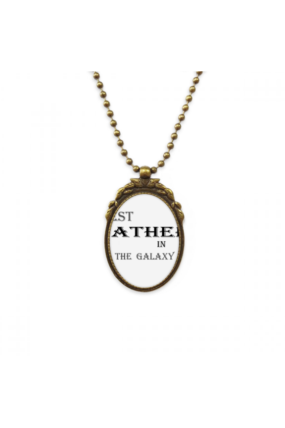 best dad in the galaxy festival quote antique necklace vintage bead pendant keychain