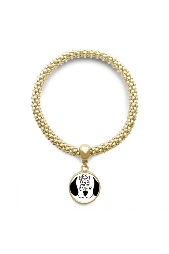 best dog mom ever quote diy design en bracelet round pendant jewelry chain