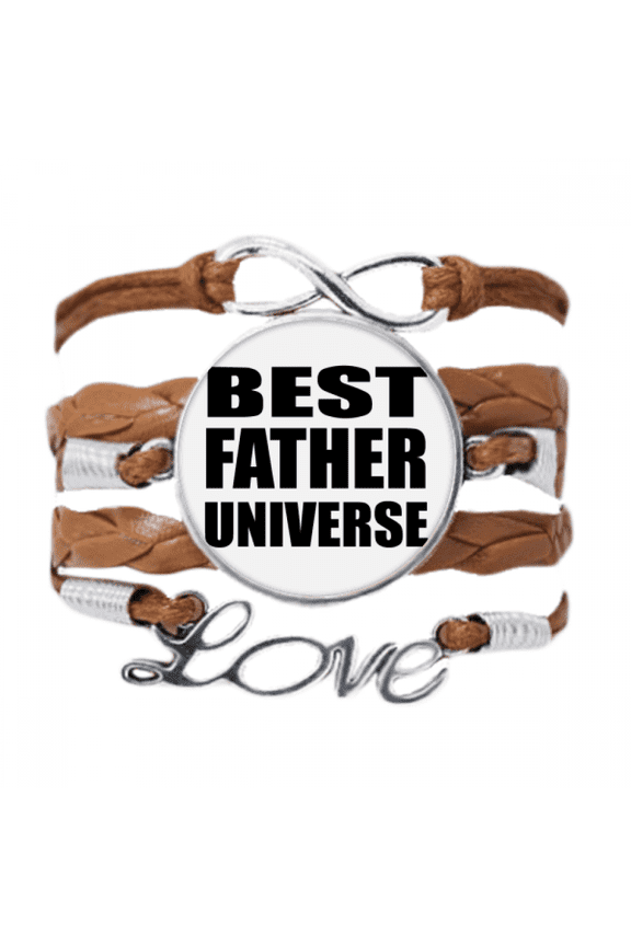 best father dad universe festival quote bracelet love chain ornament wristband
