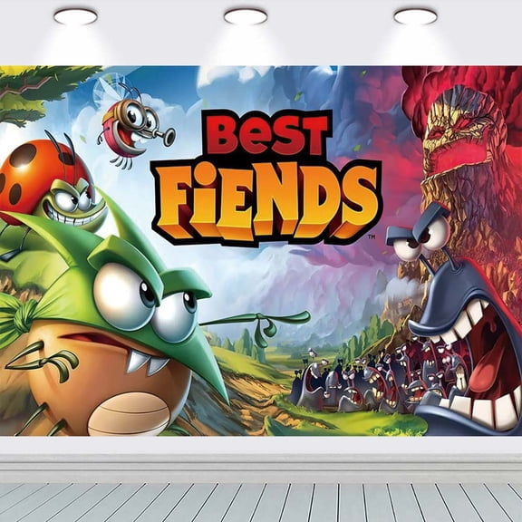 best fiends Backdrop Banner Party Supplies Poster Movie Theme Background for Photography Birthday Decorations