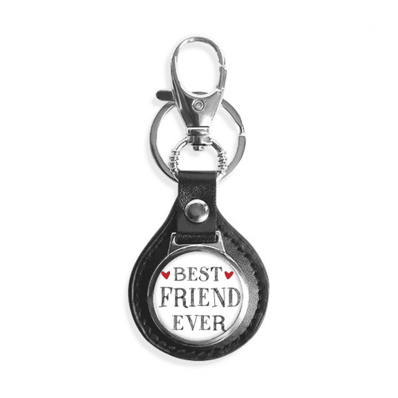 best friend ever quote heart key link chain keyholder finder hook metal