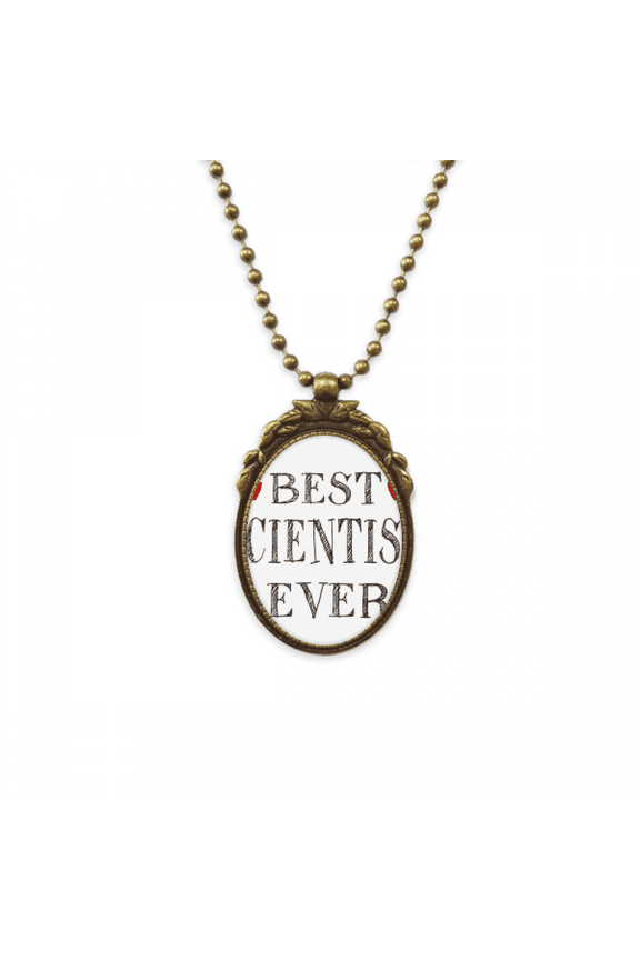 best scientist ever quote profession antique necklace vintage bead pendant keychain