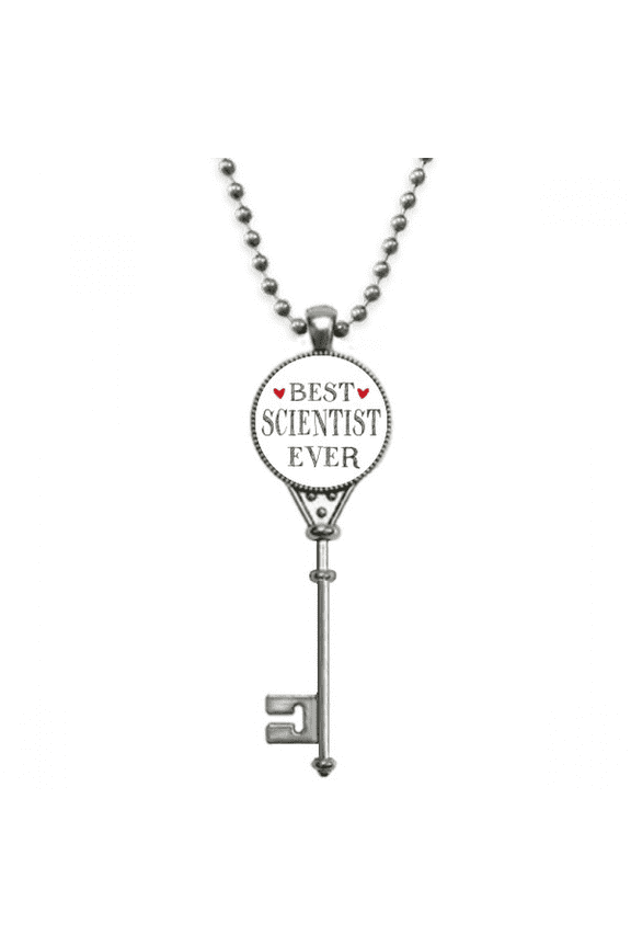best scientist ever quote profession pendant vintage necklsilver key jewelry