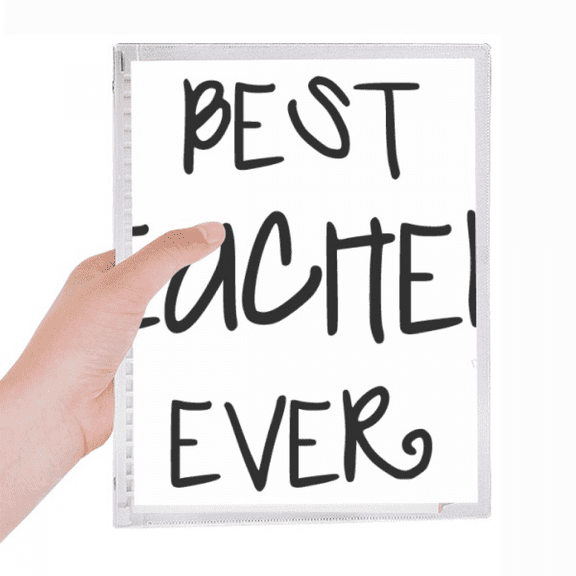 best teacher ever words quotes notebook loose diary refillable journal statiry