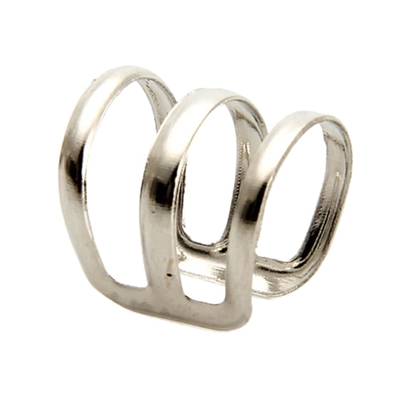 bestolf 1 Pcs Ear Clip Cuff Simple Dual Use Women Adjustable 3-ring Hollow Finger Ring