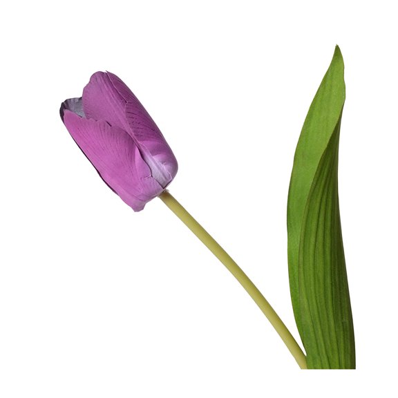 bestolf 14" Fake Tulip Flowers Real Touch Long Stem Artificial Tulip Flower for Spring Easter Home Kitchen Wedding Bouquet Gifts (Purple)