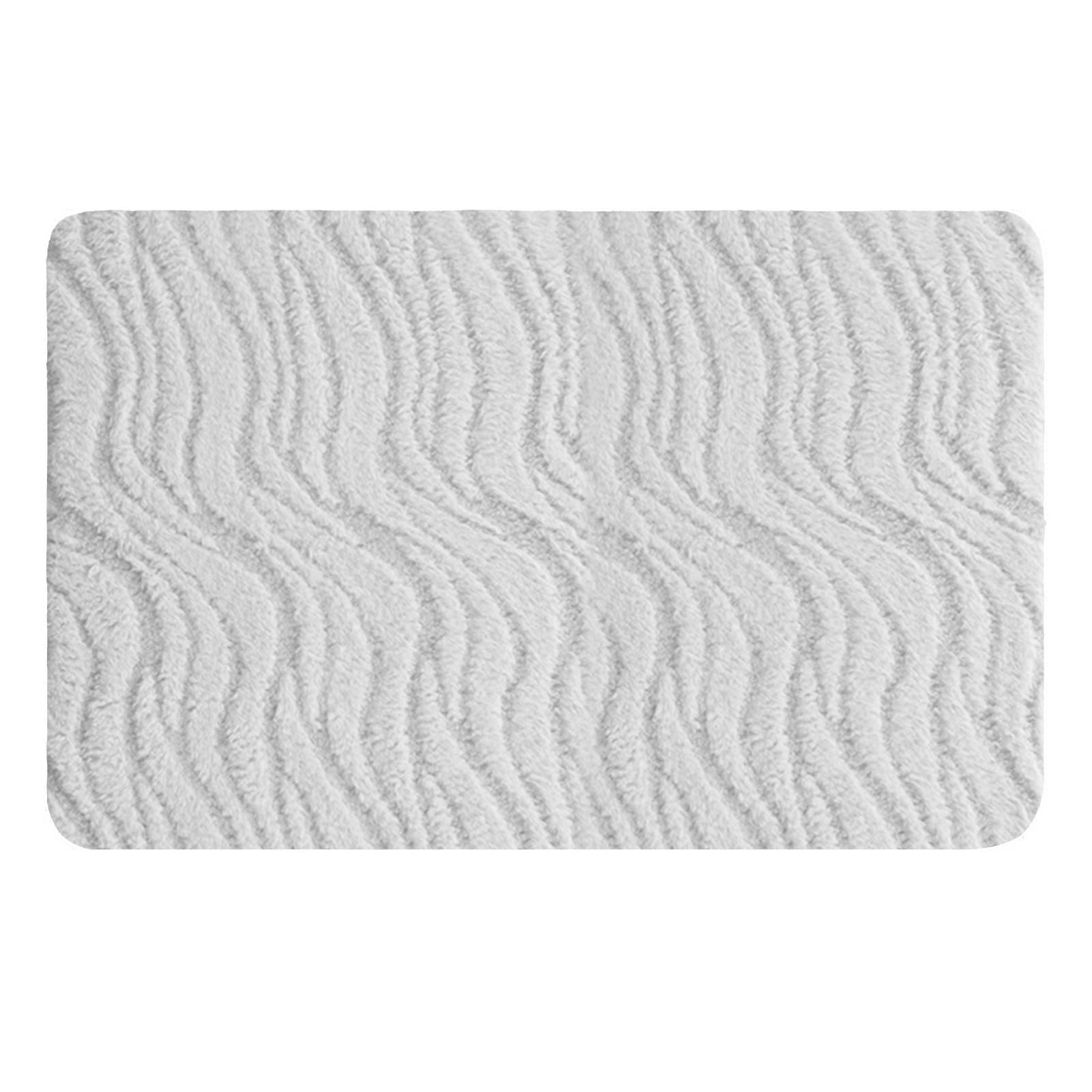Wavy Edged Rug bestolf Absorbent Bathroom Rug Soft Bath Mat with Bottom Plush Wavy ...