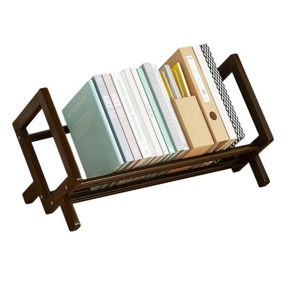bestolf Book Shelf Storage Rack High Stability Smooth Edge Burr Free Easy Installation Magazine Book Display Shelf Desktop Organizer