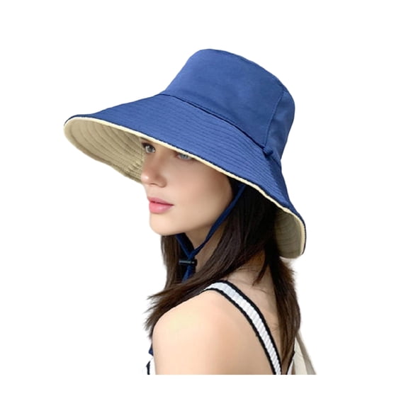 bestolf Bucket Hat 360 Degree UV Protection Adjustable Drawstring Fisherman Hat with Wide Brim Summer Travel Hat