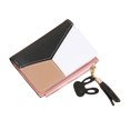 thumbnail image 1 of bestolf Color Block Women Wallet Slim Card Holder Wallet Bifold Mini Wallet with ID Window Zipper Coin Pocket for Work Daily Use (Black ), 1 of 8