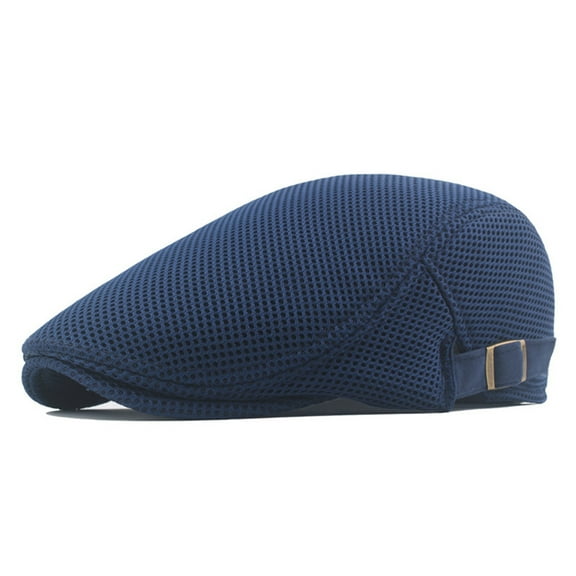 bestolf Convenient Men Hat Perfect Gifts Polyester Hollow Washable Men Beret Cap