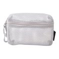 thumbnail image 1 of bestolf Cosmetic Bag Zipper Design Adjustable Size Mesh See-Through Washable Travel Makeup Organizer Storage Pouch (Light Gray ), 1 of 8