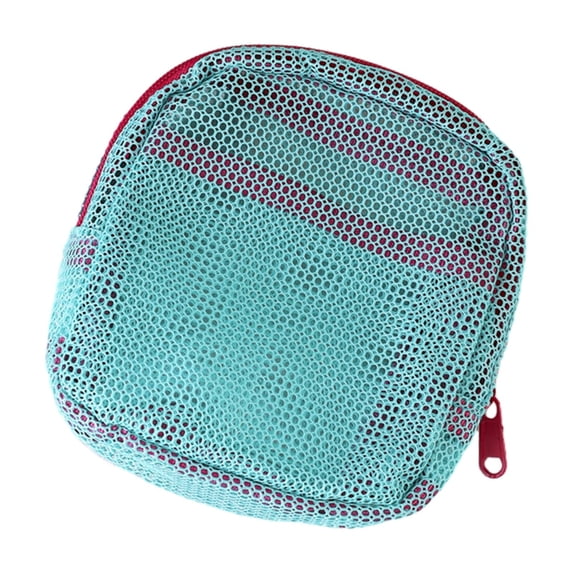 bestolf Cosmetic Storage Bag Mesh Design Compact Organizer with Lanyard Portable Bag for Toiletries Makeup Accessories
