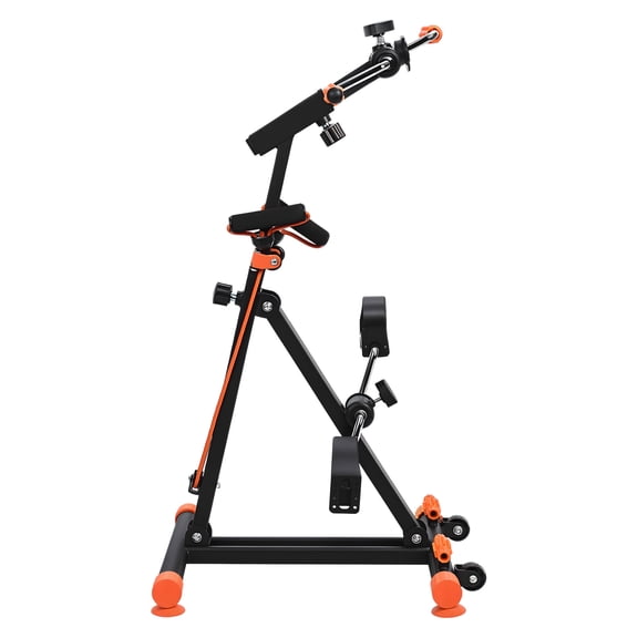 bestolf Hand Arm Leg Knee Peddler,Upper Lower Limb Rehabilitation Machine,4 in 1 Elderly Exercise Bike with Action Roller Handle,Pull Rope,Swing Pedal,Foot Massage Function