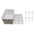 thumbnail image 1 of bestolf Hydroponic Grow Box 6-Hole Planting System Home Herb Planter Vegetable Cultivation Kit for Indoor Gardening (White ), 1 of 8