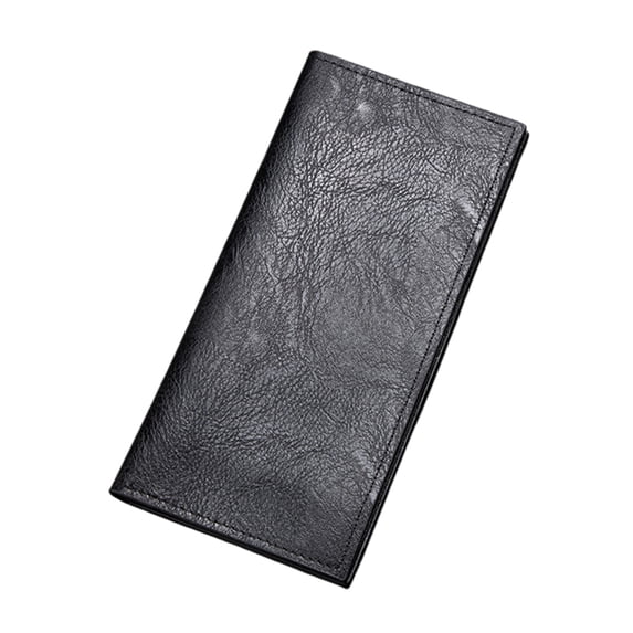 bestolf Men Slim Long Wallet Bifold Card Holder Wallet with ID Window Minimalist Card Wallet Gift for Father Husband