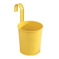 thumbnail image 1 of bestolf Metal Hanging Planter Flower Pot with Drain Hole Detachable Hook Railing Plant Pot for Balcony Garden Fence, 1 of 8