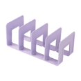 thumbnail image 1 of bestolf Modern Geometric Bookend Plastic Desktop Book Holder for Shelves Desk Multi-Purpose Organizer for Home Office School, 1 of 7