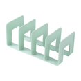 thumbnail image 1 of bestolf Modern Geometric Bookend Plastic Desktop Book Holder for Shelves Desk Multi-Purpose Organizer for Home Office School, 1 of 6