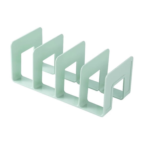 bestolf Modern Geometric Bookend Plastic Desktop Book Holder for Shelves Desk Multi-Purpose Organizer for Home Office School