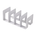 thumbnail image 1 of bestolf Modern Geometric Bookend Plastic Desktop Book Holder for Shelves Desk Multi-Purpose Organizer for Home Office School, 1 of 7