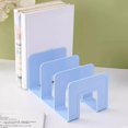thumbnail image 1 of bestolf Modern Geometric Bookend Plastic Desktop Book Holder for Shelves Desk Multi-Purpose Organizer for Home Office School, 1 of 9