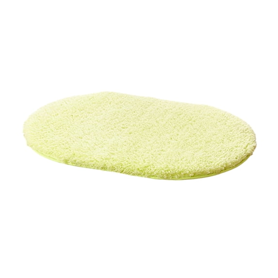 bestolf Oval Bath Mat Thick Super Absorbent Plush Area Rug Shaggy Carpet Backing Machine Washable Soft Bathroom Floor Mat