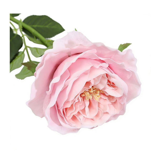 bestolf Real Touch Artificial Rose Flower 24.8" Long Stem Fake Rose Flower Realistic Big Bloom Rose Bouquet for Wedding Party Floral Arrangement Home Kitchen Vase Decor