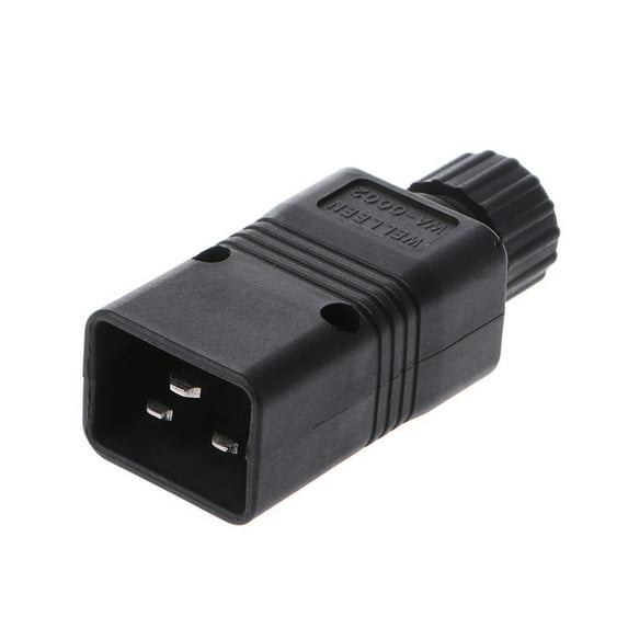 bestolf Rewirable IEC 320-C20 Male Connector 16A AC 3 Pin Power Adapter Plug Computer