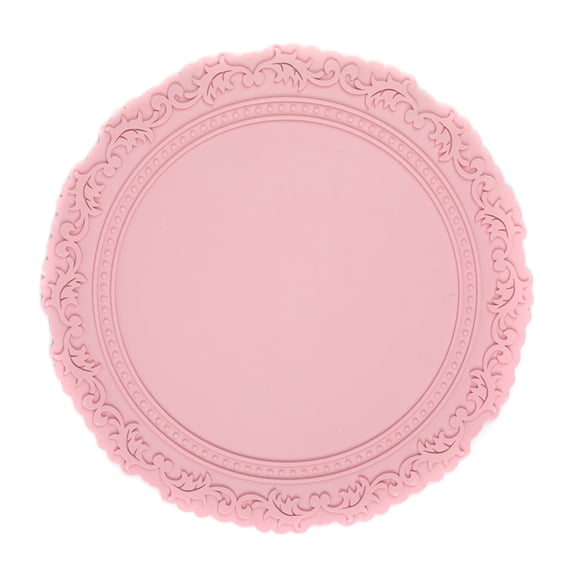 bestolf Silicone Placemat Nordic Vintage Lace Pattern Table Mats Heat Resistant Trivet for Hot Dishes Coaster for Kitchen Table