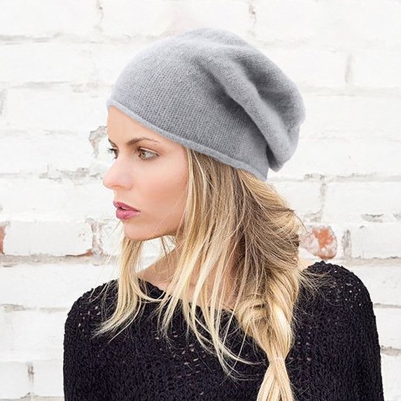 bestolf Slouchy Knitted Hat, Women Men Warm Autumn Winter Hat, Soft Cozy Ski Cap