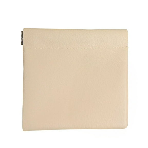 bestolf Snap Closure Pouch Faux Leather Portable Coin Purse Mini Cosmetic Bag Organizer