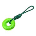 thumbnail image 1 of bestolf Spiked Ring Dog Chew Toy for Interactive Squeaky Spiky Ring with Rope Dog Training Fetch Toy for Small Medium Large Dogs, 1 of 9