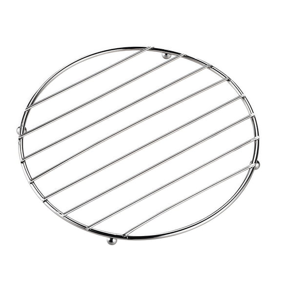 bestolf Stainless Steel Trivet with Non-Slip Feet Heat-Resistant Pot Mat for Hot Dishes Pans Bowls Rust-Proof Essential Kitchen Protector for Table Countertop