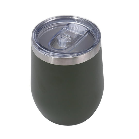 bestolf Stainless Steel Wine Cup with Leak-Proof Lid Hot Cold Drinks Portable Travel Cup Anti-Slip Design Insulated Thermal Mug