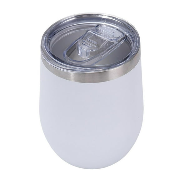bestolf Stainless Steel Wine Cup with Leak-Proof Lid Hot Cold Drinks Portable Travel Cup Anti-Slip Design Insulated Thermal Mug