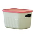 thumbnail image 1 of bestolf Storage Box with Handle And Lid Organizer Space Saving Stackable Container for Kitchen Bedroom Dormitory (Blue S), 1 of 8