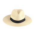thumbnail image 1 of bestolf Straw Hat High-Density Natural Straw Fabric Lightweight Sun Protection Wide Brim Flat Top Summer Hat (Beige ), 1 of 8