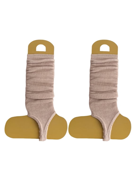 Summer Stirrup Socks Toeless Calf Socks Slouchy Ballet Leg Warmers Scrunch Socks for Women Yoga Dance