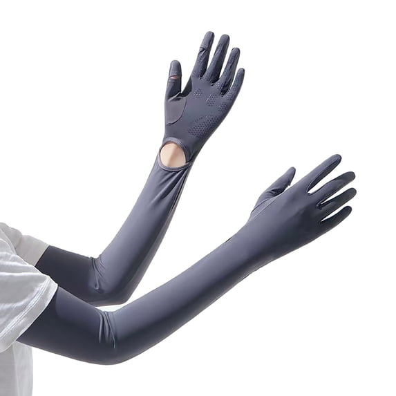bestolf UV Protection Gloves, Full Finger Sun Protection Gloves, Cooling Arm Sleeves, Palm, Ultra Thin Summer Gloves for Women Driving Cycling Hiking