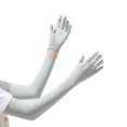 thumbnail image 1 of bestolf UV Protection Gloves, Full Finger Sun Protection Gloves, Cooling Arm Sleeves, Palm, Ultra Thin Summer Gloves for Women Driving Cycling Hiking, 1 of 8