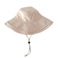 thumbnail image 1 of bestolf Waterproof Bucket Rain Hat with Chin Strap, Quick Drying Sun Hat, Mesh Ventilation Wide Brim Hat, Summer Headwear (Beige ), 1 of 8