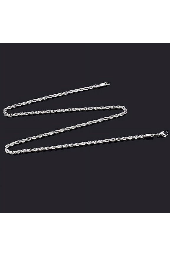 Women Men Twist Chain Necklace Charm Fashion Jewelry