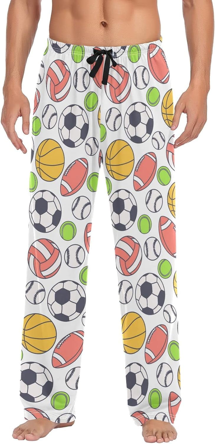 bestwell Cool Football Mens Pajama Pants,Comfortable and Soft Men ...