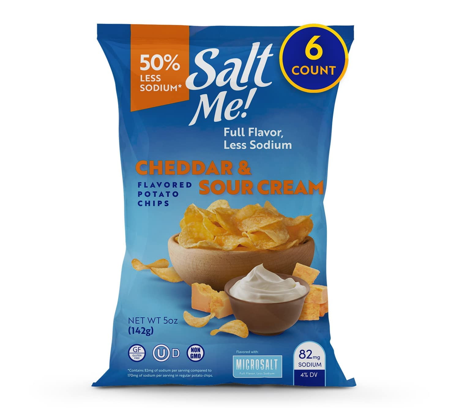 better for you potato chips, 50 less sodium, kosher, nongmo, better for you chips pack