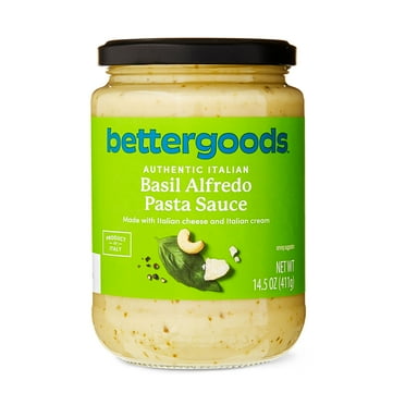 bettergoods Authentic Italian Basil Alfredo Pasta Sauce, 14.5 oz