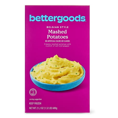 bettergoods Belgian Style Mashed Potatoes, 21.2 oz (Frozen)