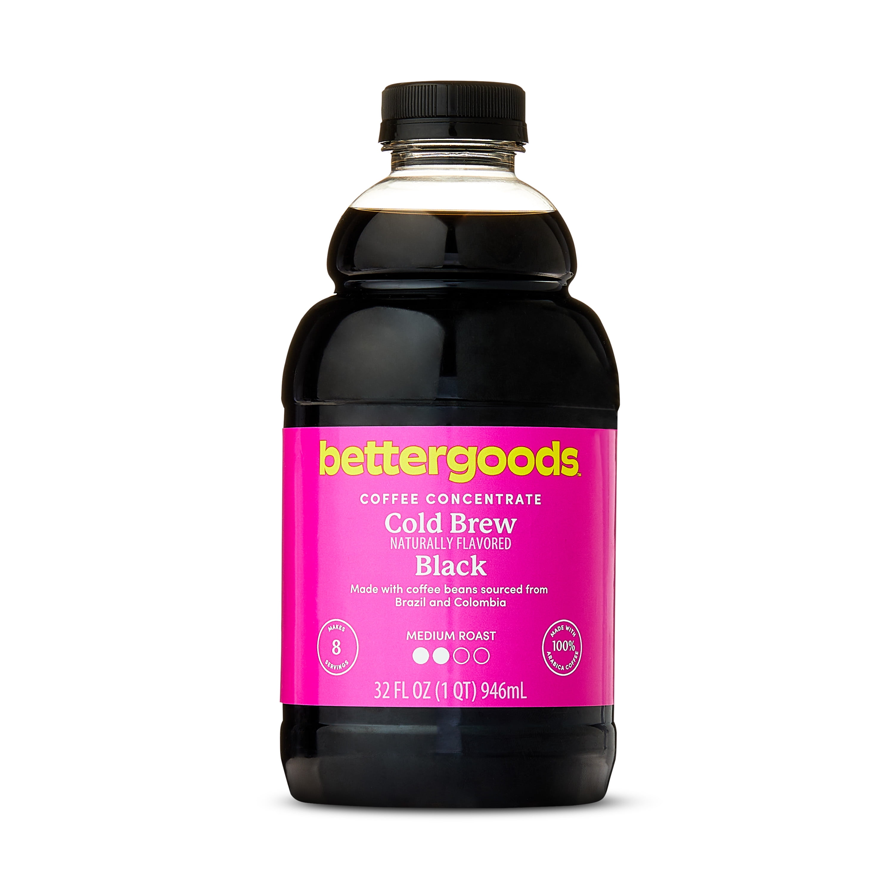 bettergoods Black Cold Brew Coffee Concentrate, 32 fl oz